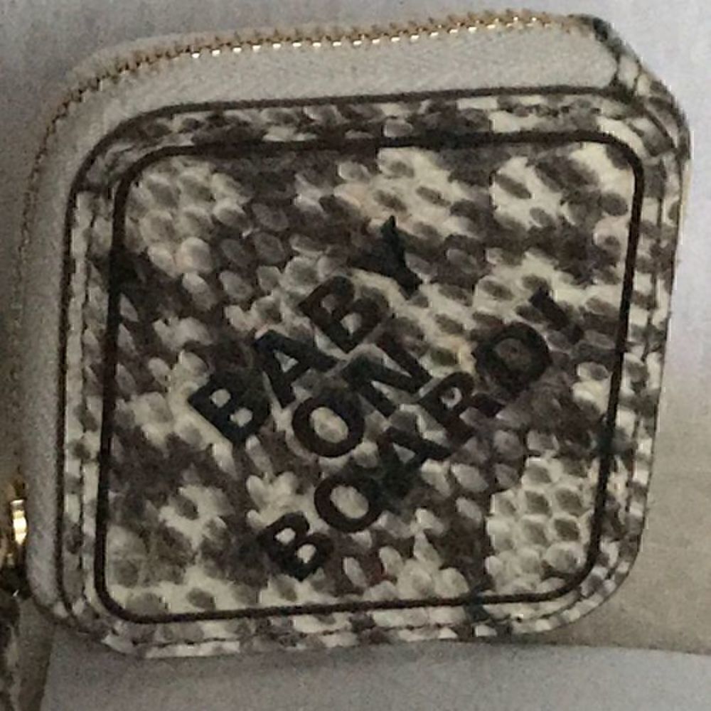 ANYA HINDMARCH London leather key chain bag
